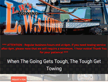 Tablet Screenshot of lwtowing.com